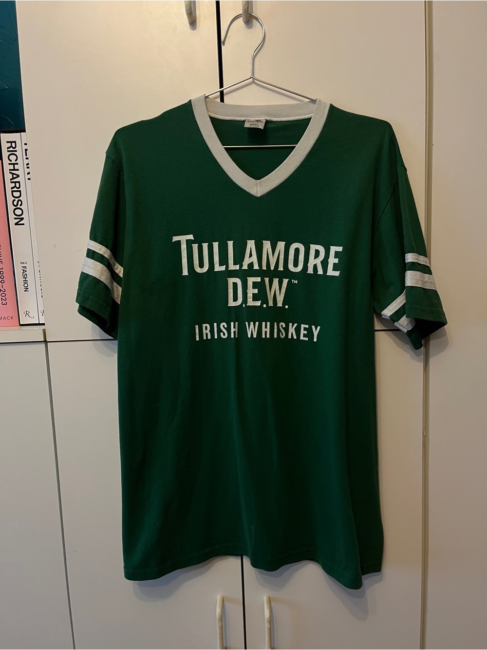 Augusta Sportswear Green V-Neck Tullamore D.E.W. Logo Jersey